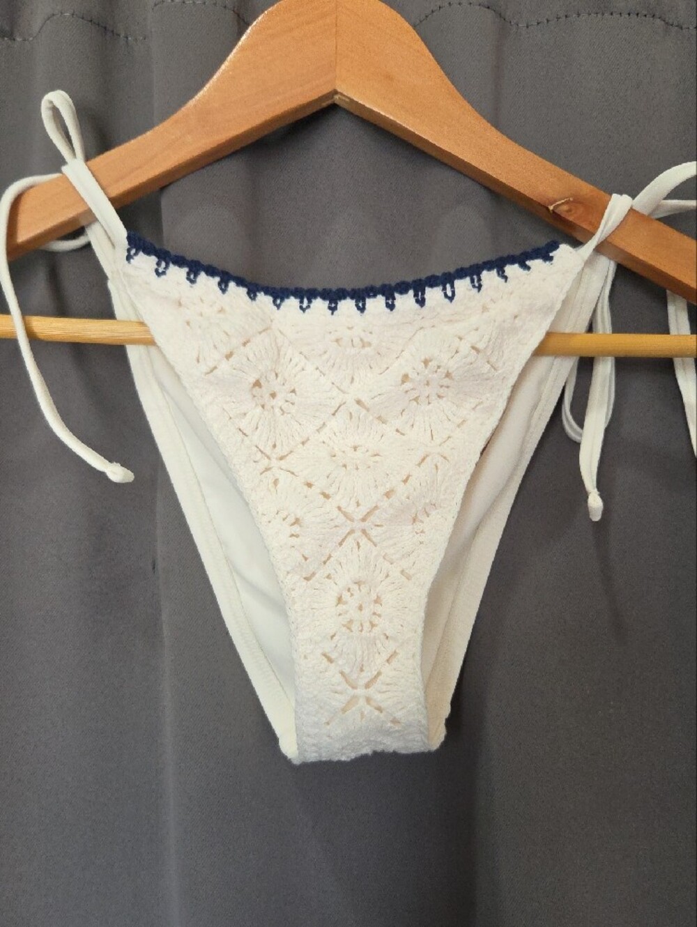 Shade and Shore White Crochet Bikini Bottom.